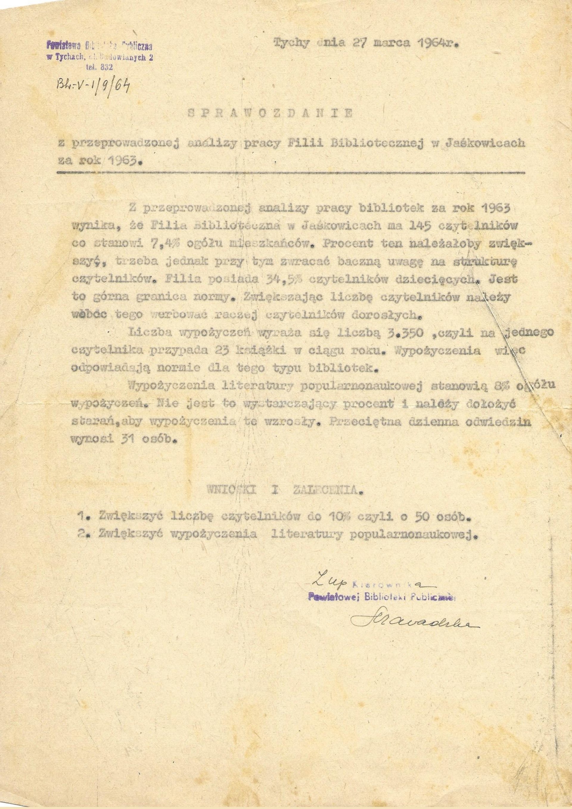 1.1. Filia Jaśkowice